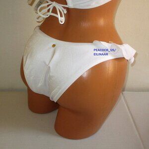 Victoria's Secret Swim Ruffle Brazilian Bottom White Size Large